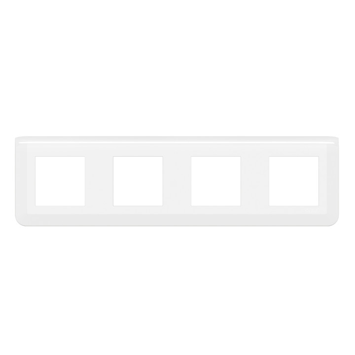 Legrand Plaque de finition horizontale Mosaic pour 4x2 modules blanc 078808L
