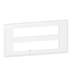 Legrand Mosaic - Plaque 2 x 10 modules - Blanc - Réf : 078828L