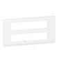 Legrand Mosaic - Plaque 2 x 10 modules - Blanc - Réf : 078828L
