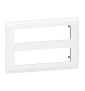 Legrand Mosaic - Plaque 2 x 8 modules - Blanc - Réf : 078837L