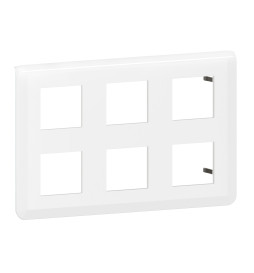Legrand Mosaic - Plaque 2 x 3 x 2 modules - Blanc - Réf : 078832L