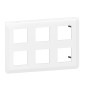 Legrand Mosaic - Plaque 2 x 3 x 2 modules - Blanc - Réf : 078832L