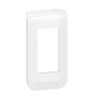 Legrand Mosaic - Plaque de finition 1 module - 1/2 poste - Blanc - Réf : 078801L