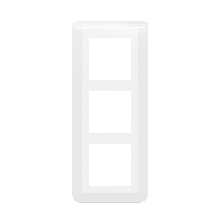Legrand Mosaic - Plaque 3 x 2 modules - 3 postes (6M) - pour rénovation - en. 57mm - vertical - Réf : 078856L