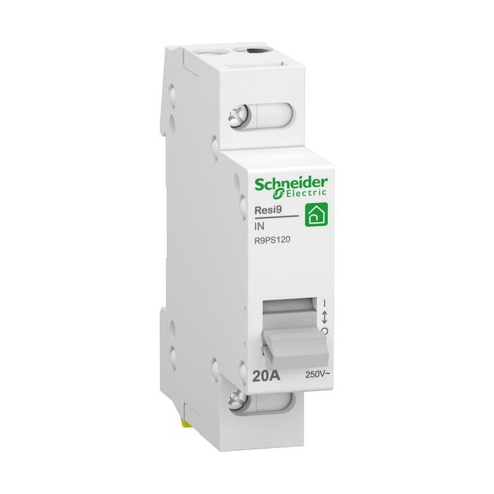 Schneider Resi9 XP - interrupteur - 1P - 20A - 1NO - 250VCA - R9PS120