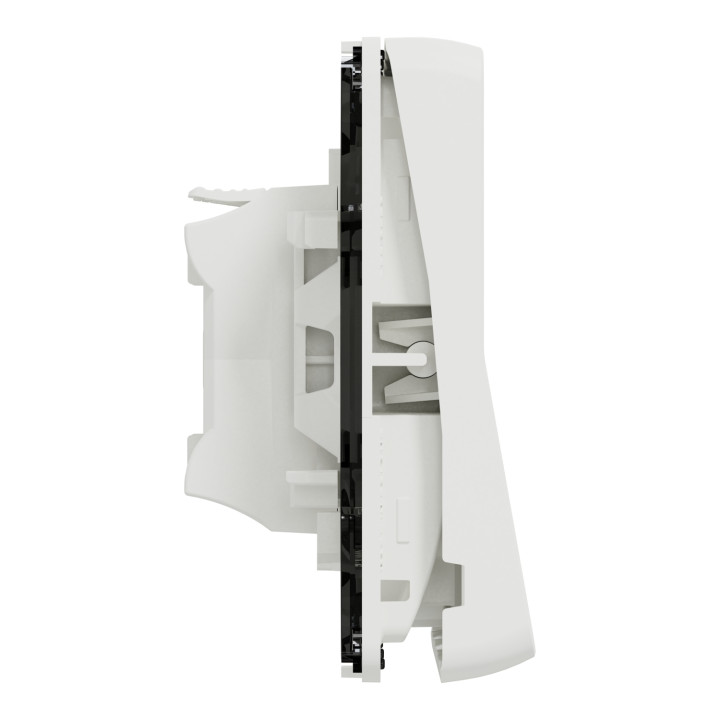 Schneider - Mureva Styl - Composable bouton poussoir en saillie ou encastré  - IP55 - IK08 - connexion auto - blanc - MUR39027