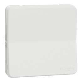 Schneider - Mureva Styl - Composable bouton poussoir en saillie ou encastré  - IP55 - IK08 - connexion auto - blanc - MUR39027