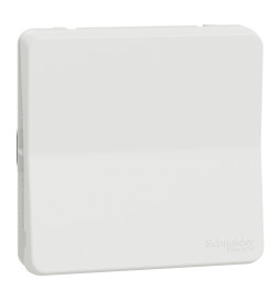 Schneider - Mureva Styl - Composable bouton poussoir en saillie ou encastré  - IP55 - IK08 - connexion auto - blanc - MUR39027