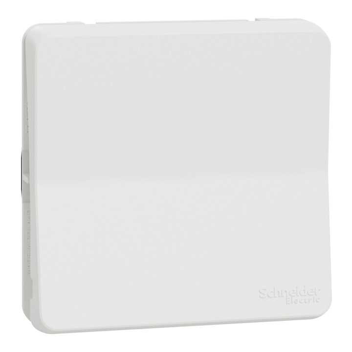 Schneider - Mureva Styl - Composable bouton poussoir en saillie ou encastré  - IP55 - IK08 - connexion auto - blanc - MUR39027