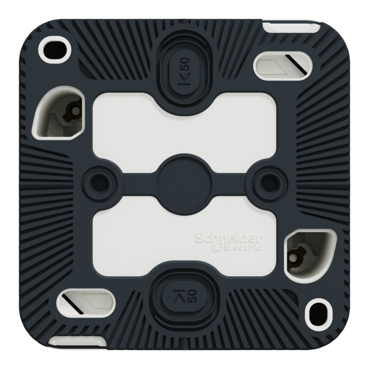 Schneider - Mureva Styl - Bouton poussoir - saillie - IP55 - IK08 - connexion auto - blanc - MUR39026