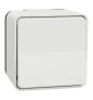 Schneider - Mureva Styl - Bouton poussoir - saillie - IP55 - IK08 - connexion auto - blanc - MUR39026