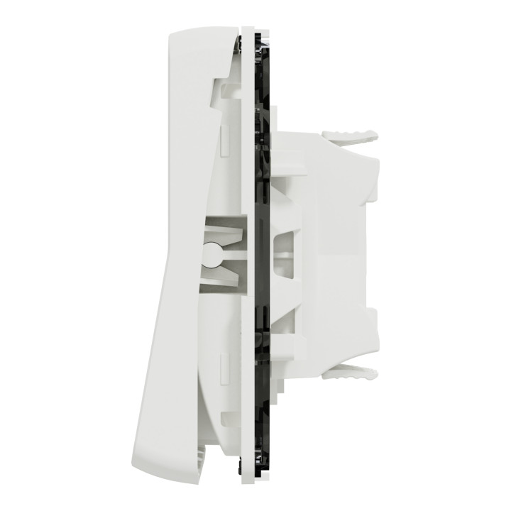 Schneider - Mureva Styl - Composable double va et vient en saillie ou encastré  - IP55 - IK08 - connex. auto - blanc - MUR39022