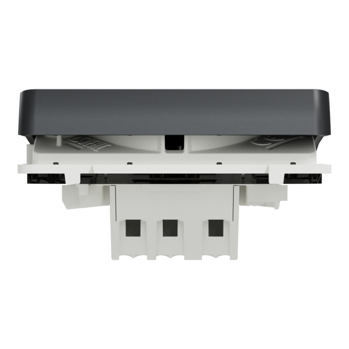 Schneider - Mureva Styl - Composable bouton poussoir en saillie ou encastré  - IP55 - IK08 - connexion auto - gris - MUR35027