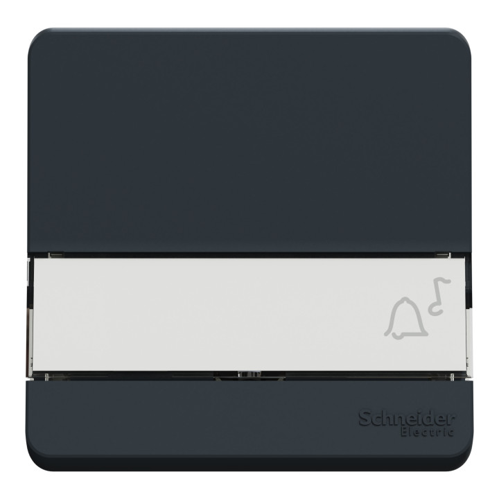 Schneider - Mureva Styl - Poussoir porte étiquette - Composable  - IP55 - IK08 - con. auto - gris - MUR34029