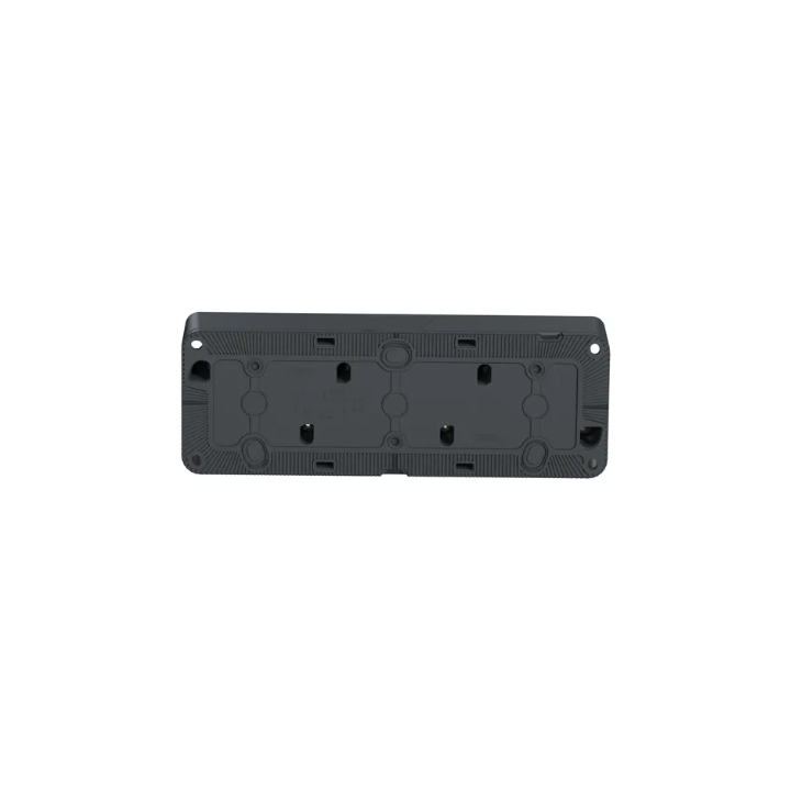 Schneider - Mureva Styl - Boîte 3 postes horizontale composable - en saillie - IP55 - IK08 - gris - Réf : MUR37713