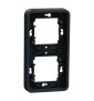 Schneider - Mureva Styl - Cadre 2 postes vertical - encastré - IP55 - IK08 - gris - Réf : MUR34151