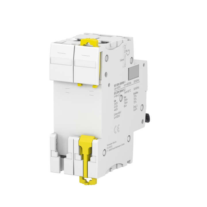 Schneider - Acti9 - iC60N - Disjoncteur - 2P - 25A - 6kA - courbe C - Réf : A9F77225