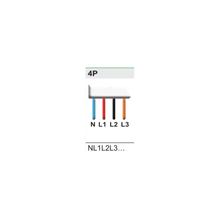 Schneider - Acti9 iC60, peigne à dents, 4 pôles, 100A, 12 modules de 18mm - A9XPH412