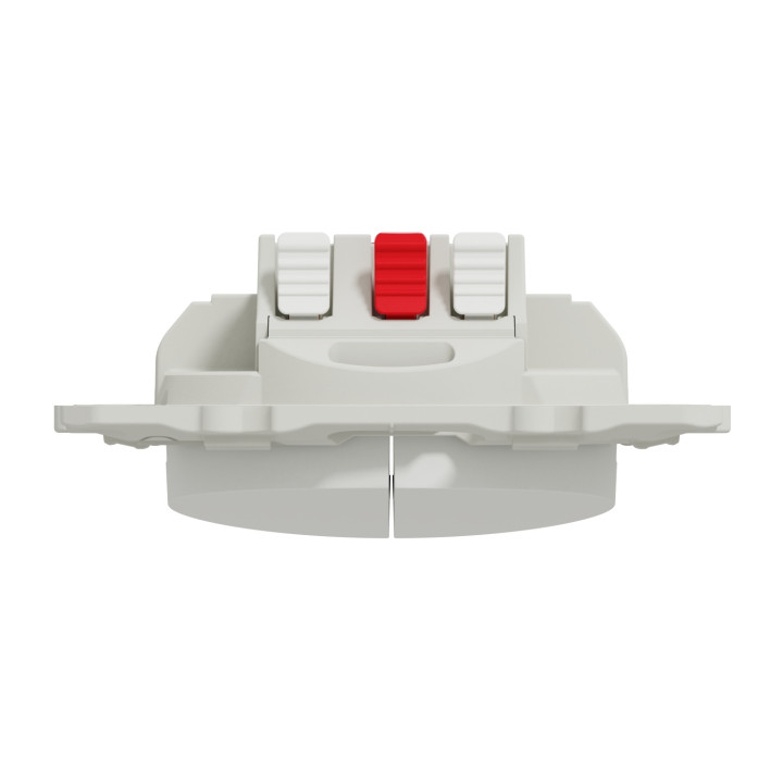 Schneider - Odace - Interrupteur double va et vient - Blanc - 10A - 250V - Bornes auto - Réf : S520214