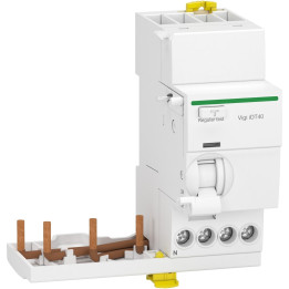 Schneider Acti9 iDT40 - module différentiel Vigi - départ iDT40 - 3P+N 40A 300mA type AC - Réf : A9Y63740