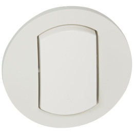Legrand - Céliane - Enjoliveur simple allumage blanc - IP44 - Réf: 067801
