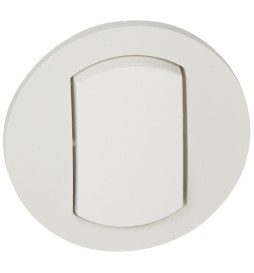 Legrand - Céliane - Enjoliveur simple allumage blanc - IP44 - Réf: 067801