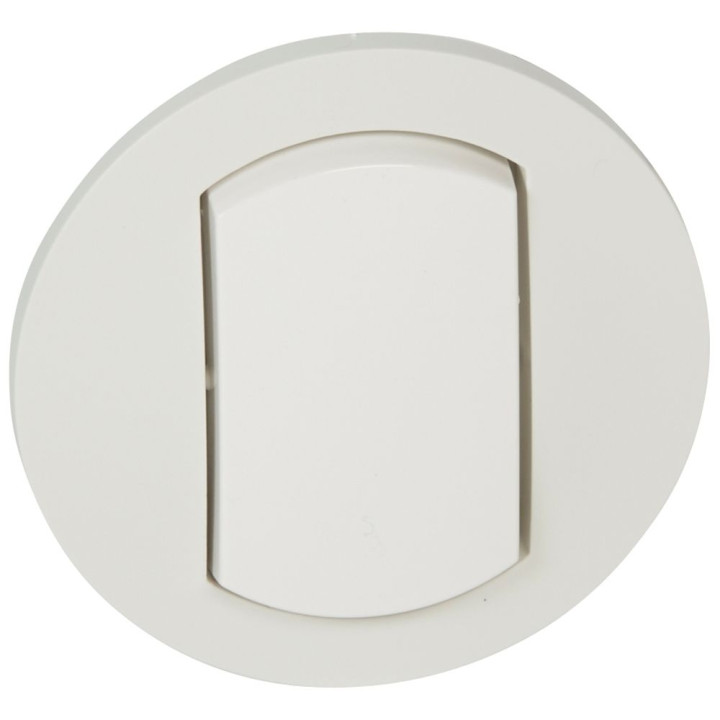 Legrand - Céliane - Enjoliveur simple allumage blanc - IP44 - Réf: 067801