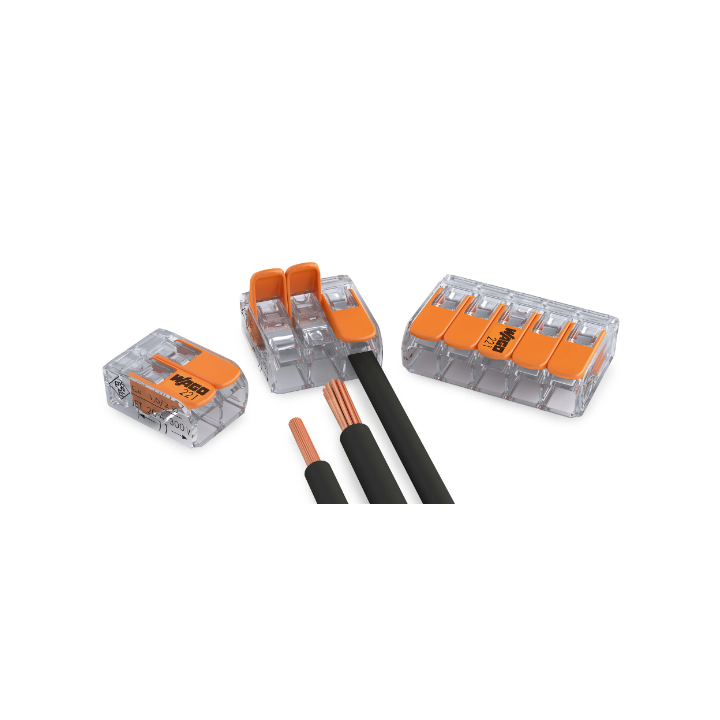 WAGO - LOT de 175 Bornes de 2 à 5 conducteurs pour fils souple et rigide - 0.08 à 4mm²