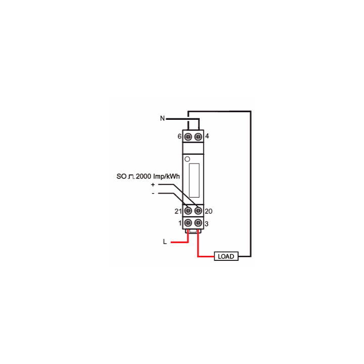 Legrand - Compteur d'énergie MONO EMDX3 - 32A - Réf : 004670