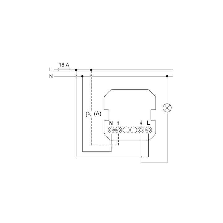 Schneider Odace - Détecteur de présence et de mouvement - Blanc - 3 fils toutes charges - Réf : S520523