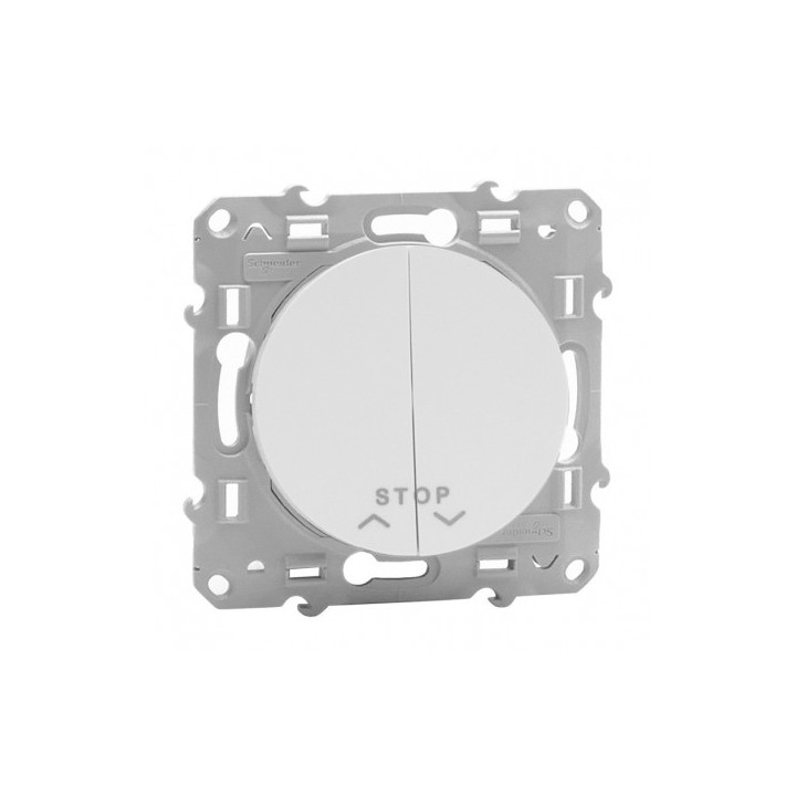 Schneider Odace - Poussoir volets-roulant 2 boutons montée/descente + fonction stop - s520227