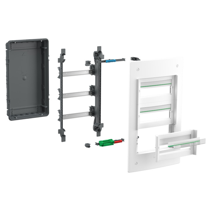 Schneider - PrismaSeT XS - Coffret encastré 3 rangées 13 modules - sans porte - Réf : LVSXS313