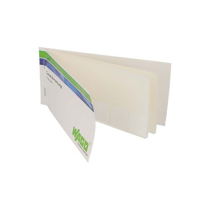 WAGO - Carnet de repérage 60 étiquettes - Réf.: WAG 8000-0100