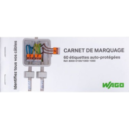 WAGO - Carnet de repérage 60 étiquettes - Réf.: WAG 8000-0100