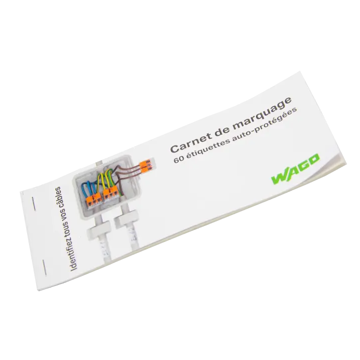 WAGO - Carnet de repérage 60 étiquettes - Réf.: WAG 8000-0100
