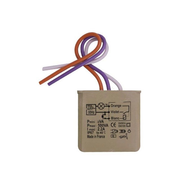 Yokis - Télévariateur numérique Encastré - 500W - Réf : MTV500E