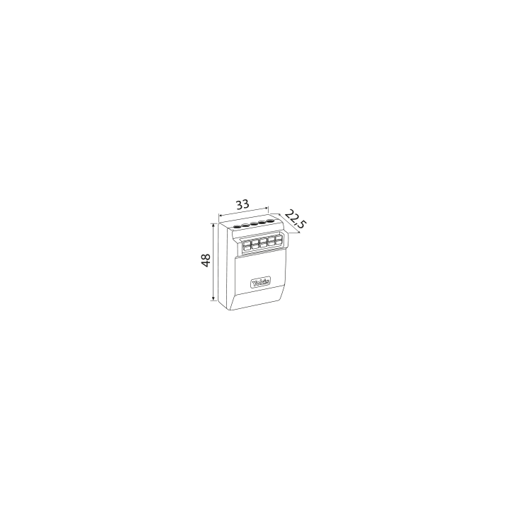 Yokis - Power - Micromodule Radio pour volets roulants encastré - Réf : MVR500ERP