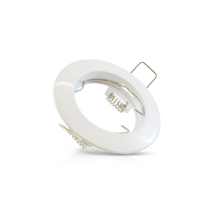 Miidex - Support de spot encastré - Rond - Blanc - Ø78 mm - Réf : 7710