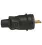 Legrand - Fiche 2P+T 16A 230V - caout - IP44 / IK08 - sortie droite - Réf : 050445