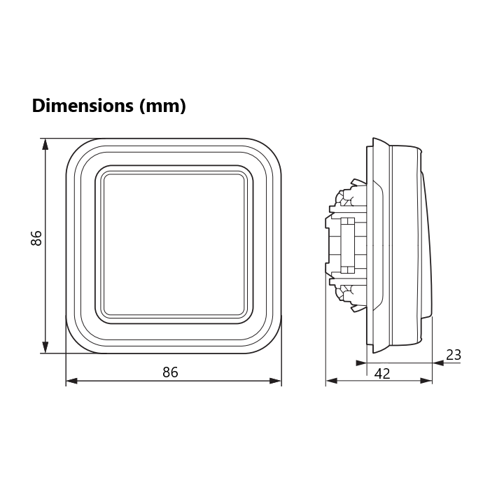 Legrand Plexo - Poussoir NO + NF lumineux Prog Plexo complet encastré blanc - 10A - 069861