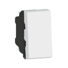 Legrand Poussoir témoin 6A 250V~ Mosaic 1 module blanc - Réf : 077033L