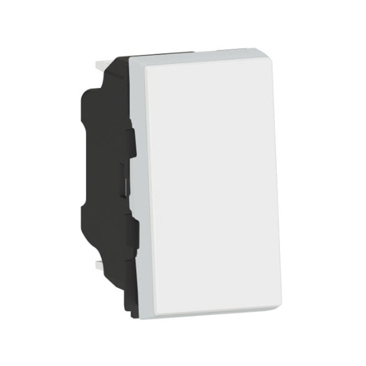 Legrand Poussoir témoin 6A 250V~ Mosaic 1 module blanc - Réf : 077033L