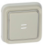 Legrand Plexo - Poussoir NO + NF lumineux Prog Plexo complet encastré blanc - 10A - 069861