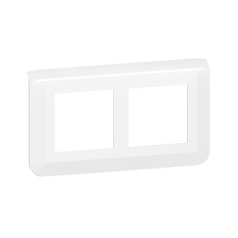 Legrand Mosaic - Plaque 2 x 2 modules - 2 postes (4M) - pour rénovation - en. 57mm - horizontal - Réf : 078864L