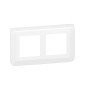 Legrand Mosaic - Plaque 2 x 2 modules - 2 postes (4M) - pour rénovation - en. 57mm - horizontal - Réf : 078864L