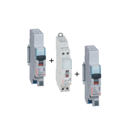Legrand - LOT  - Contacteur CX3 J/N heures creuses + disjoncteur 2A DNX3 + disjoncteur 20A DNX3 - 412558+406780+406784