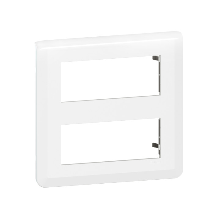 Legrand - Mosaic - Plaque 2 x 5 modules - Blanc - Réf : 078830L