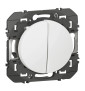 Legrand - Dooxie - Transformeur interrupteur - 5 fonctions va-et-vient et poussoir - finition blanc - Réf : 600031