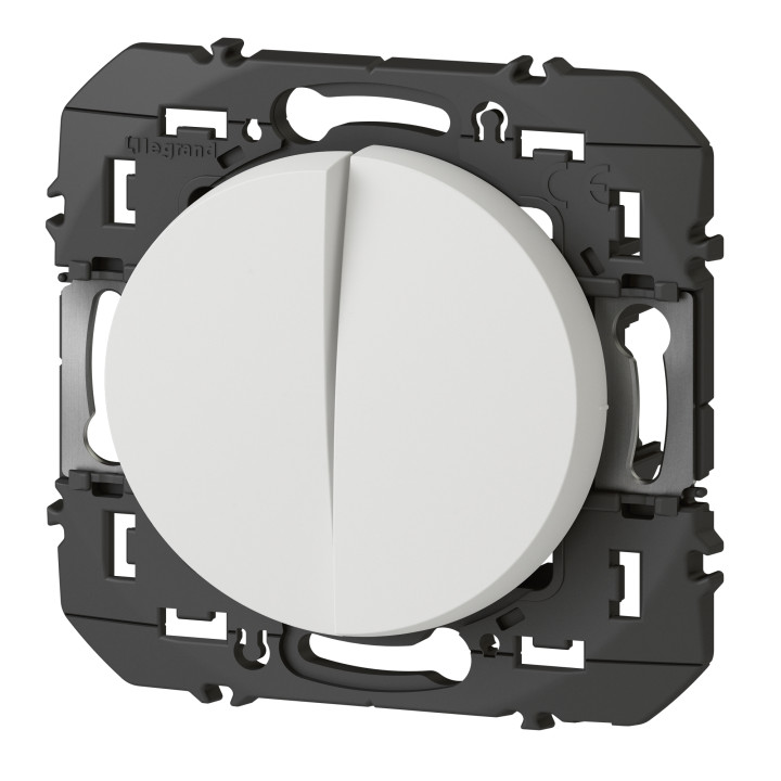 Legrand - Dooxie - Transformeur interrupteur - 5 fonctions va-et-vient et poussoir - finition blanc - Réf : 600031