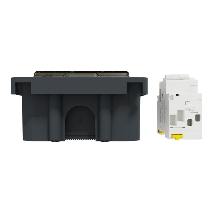 Schneider - Mureva - Kit prise saillie de recharge véhicule électrique + Disjoncteur différentiel 20A  - Réf.: MUR36016